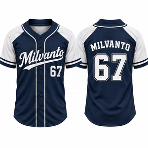 Maillots de baseball pour hommes en polyester 100% vert forêt, 180 GSM, de qualité supérieure, personnalisables par sublimation, avec numéro personnalisé, respirants, uniforme de baseball - Product Image 5