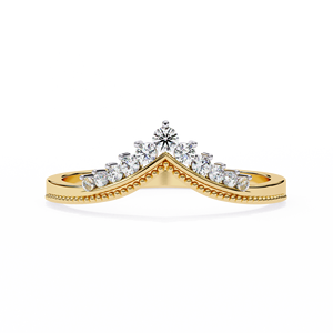 แหวนเพชรแล็บโกรว์ทองคำแท้ 14K สำหรับผู้หญิง ทรงกลมเจียระไนบริลเลียนท์ รับรองโดย IGI เครื่องประดับหมั้นสุดหรูโรแมนติก - Product Image 1