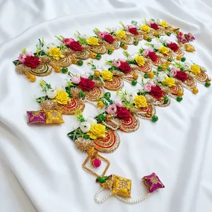 Guirlande décorative murale en fleurs artificielles pour la porte, idéale pour les festivals, les mariages, la Pooja et la décoration d'entrée de maison - Product Image 3