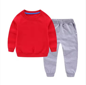 Conjunto Deportivo Infantil de 2 Piezas, Estampado y Liso, Personalizable, Transpirable, Ecológico, de Secado Rápido, 100% Algodón, Ropa Urbana - Product Image 4