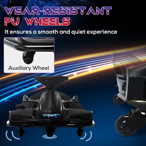 Kart Elettrico da Derapata 12V con Avvio Graduale, Musica e Luci Colorate per Bambini 8-12 Anni - Ottimo per Intrattenimento e Divertimento all'Aperto - Product Image 6