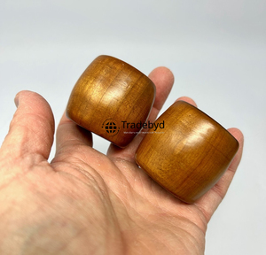 Anneau de serviette en bois classique et moderne, fait main, écologique, durable, décoration de table, accessoires de table haut de gamme pour hôtels et mariages - Product Image 6