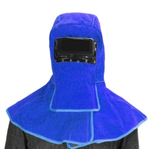 Vêtements de sécurité industriels robustes, résistants au feu, en cuir de vachette, couvre-tête de protection pour la soudure, protection contre les étincelles et la chaleur - Product Image 6