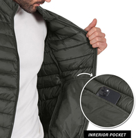 Veste sans manches en duvet de canard pour homme, taille régulière, personnalisée avec logo imprimé, respirante, légère, pour l'hiver