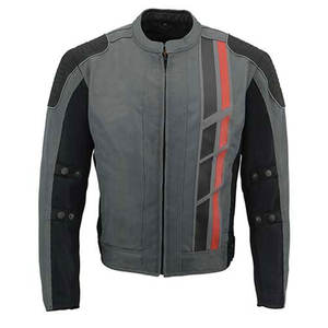Blouson de moto personnalisé pour pilote américain, veste de protection textile pour course automobile - Product Image 1
