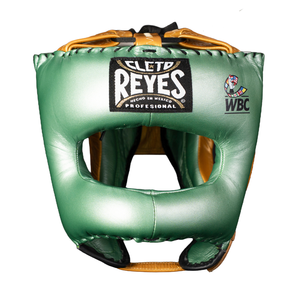 Protège-tête de boxe en cuir vert Cleto Reyes avec logo WBC, équipement de protection pour adultes unisexe - Product Image 4