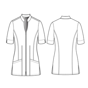 <b>Nursing</b> Uniforms Colors Breathable Women's Beauty Spa Hairdressing Salon Short Sleeve <b>Tunic</b> Top Esthetician staff uniforms scrub - Product Image 2