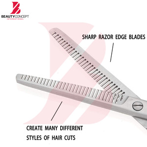 Ciseaux de coiffure professionnels personnalisés avec logo OEM, ciseaux à effiler pour la maison, le salon, la coiffure, les ciseaux de barbier - Product Image 6