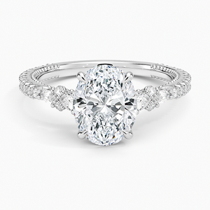 Anillo de Oro Rosa de 14K con Diamante Primrose y un Impresionante Diseño de Diamantes para Uso Diario y Ocasiones Especiales - Product Image 3