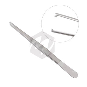 Pinces à tissus chirurgicales premium à 1x2 dents, 5 1/2 pouces, pour la manipulation et la préhension des tissus, instruments médicaux chirurgicaux - Product Image 3