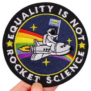 Parche Tejido Profesional al por Mayor con Respaldo de Velcro, Logotipo Impreso Personalizado, Premium - Product Image 3