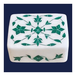 Caja de incrustaciones de mármol de diseño hecho a mano muy hermosa con material de nácar uso para decoración del hogar artículo de embalaje de regalo - Product Image 4