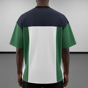 T-shirt ample pour homme en coton 100% lourd 220 GSM, écologique, de haute qualité, OEM/ODM, séchage rapide, logo imprimé en relief personnalisé - Product Image 2