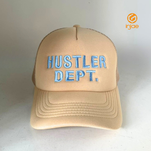 3D Embroidered Logo Foam Trucker <b>Hat</b> 5-Panel Mesh <b>Hats</b> Street Style Adjustable Unisex Spring <b>Summer</b> Beach Cap for <b>Men</b> Women - Product Image 1