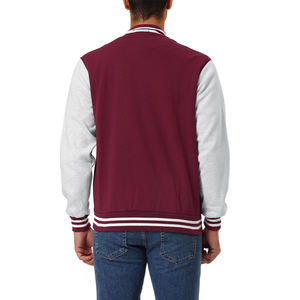 FIT2U WEARS Custom High Quality Men's <b>Leather</b> Sleeve Bomber Flight Baseball <b>Winter</b> Varsity <b>Jacket</b> Vintage Letterman Windproof - Product Image 3