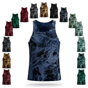 Custom Quick Dry Fitness Tank Top Lightweight Breathable Sleeveless Workout Shirt Sublimation <b>Running</b> Gym Apparel Tank - Product Image 1