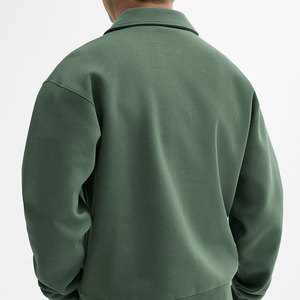 Plus Size Custom High Quality Oversize Zipper-Up Hooded Eco-Friendly Sweatshirt Baggy Neck Plain French Terry <b>Material</b> Men's - Product Image 6