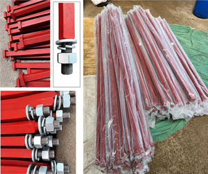 Arbre de disque d'herse carré 40 x 40 en acier au carbone rouge pour tracteurs et machines agricoles - Product Image 5