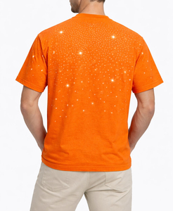 T-shirt pour homme entièrement personnalisé avec strass, best-seller, prix raisonnable, designs uniques, t-shirt pour homme avec strass léger - Product Image 2
