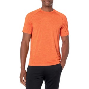 Nouveau T-shirt tricoté pour homme 2026, violet, à manches courtes, col rond, couleur unie, coupe classique, séchage rapide, style décontracté, ODM OEM - Product Image 6