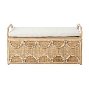 Baúl de Almacenamiento de Mimbre Hecho a Mano, Muebles Infantiles, Diseño de Media Luna, Alta Calidad, Precio Económico, Venta Directa de Fábrica - Product Image 2