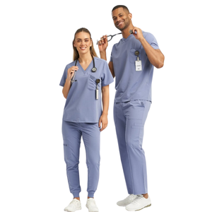 VN SUPPLIERS diseña uniformes médicos suaves para enfermeros masculinos, conjuntos de uniformes quirúrgicos unisex, ropa de enfermería para hospitales, fábrica FMF, OEM/ODM - Product Image 1