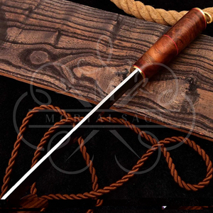 MORTAL SAGA Custom Handmade Viking Seax Knife High Carbon Steel Waterproof Multifunction Bushcraft Hunting Survival Fixed Blade - Product Image 4