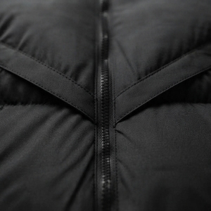 Men's Hooded Puffer Jacket Winter Thick <b>Warm</b> Quilted Zipper Closure Casual Streetwear Black Polyester Wadding <b>Coat</b> - Product Image 5