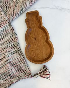 Plateau de service rectangulaire en bois avec poignées en forme de branche dorée, poli, moderne, écologique, durable, idéal pour les cadeaux - Product Image 6