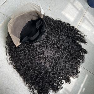 Extensions de cheveux Remy super double drawn, perruque frontale en dentelle, vague profonde, extensions à bandes, cheveux vierges humains naturels, pointe plate double drawn - Product Image 2