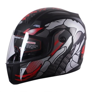 หมวกกันน็อคมอเตอร์ไซค์ PROX FLIP up DUAL VISOR ลายกราฟิก ดีไซน์สวยงาม วัสดุ ABS บุโพลีสไตรีนขยายตัว ได้รับมาตรฐาน DOT ใหม่ ใช้ได้ทุกฤดู - Product Image 1