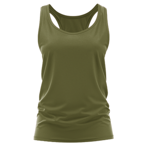 เสื้อกล้ามออกกำลังกายผู้หญิงแบบถัก  โลโก้ด้านหน้า  ดีไซน์ Racerback  ซับเหงื่อได้ดี - Product Image 3