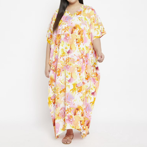 Vestido de Noche Kaftan Holgado de Estilo Relajado, Talla Grande, el Más Vendido - Product Image 1