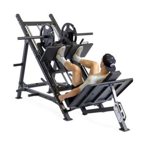 Machine de musculation multifonction compacte et sécurisée pour squats, soulevés de mollets et press à jambes, à charge par plaques d'acier, pour la vente en gros - Product Image 6