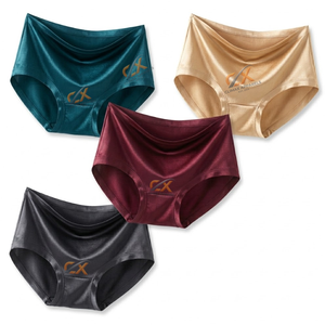 กางเกงในผู้หญิงแบบฮิปสเตอร์สีไล่ระดับแบบขายส่ง รับผลิตตามสั่ง แบรนด์ส่วนตัว ระบายอากาศได้ดี ผลิตจากวิสโคส/โพลีเอสเตอร์ เอวกลาง - Product Image 5