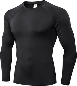 Latest High Quality Latex Compression Gym Shirt Men Adult MMA Rash Guard Quick Dry Breathable Full Sleeves - Product Image 1