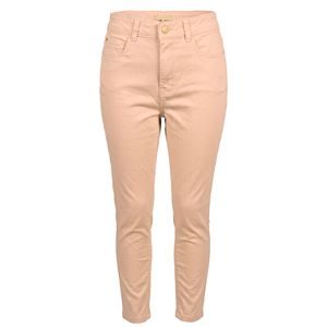 Vaqueros casuales de mujer de tiro medio, de cinco bolsillos, de pierna recta, teñidos, lavables, transpirables, de longitud completa, 6.78 oz, para primavera y verano - Product Image 1