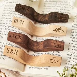 Finger Ring Reader Support <b>Book</b> Finger Holder Wooden - Product Image 1
