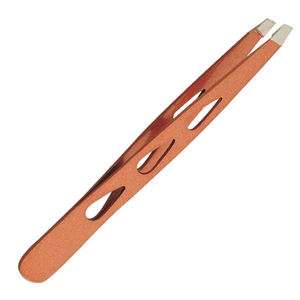 Pinces à épiler professionnelles de haute qualité en acier inoxydable de qualité chirurgicale, à pointe inclinée, toutes couleurs, avec logo personnalisé - Product Image 5