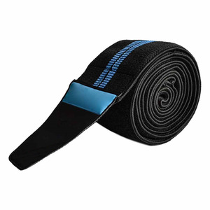 Professional Elastic <b>Knee</b> Wraps For Weightlifting Gym Fitness Squat Training Compression Support Workout <b>Exercise</b> Gear For Men - Product Image 2