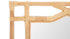 Espejo de Pared de Ratán Extraordinario, Espejo Decorativo con Marco Tejido, Espejo de Pared Decorativo, Perfecto para la Sala de Estar, Decoración del Hogar - Product Image 3