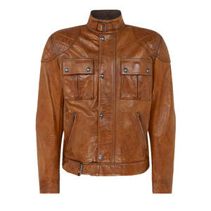 Chaqueta de Cuero para Motocicleta de Invierno para Hombre, Transpirable, Impermeable, Cortavientos, de Manga Larga, con Diseño Personalizado y Fusión sin Costuras - Product Image 1