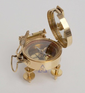 Soporte de brújula Brunton de 3 \ "hecho a mano de latón macizo para navegación al aire libre deportes de Navidad actividades náuticas Vintage Camping - Product Image 3