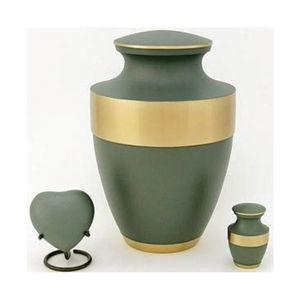 Handcrafted Brass Cremation Urns Set for Human Ashes Adult Decorative Metal Funeral Ashes Urn Heart <b>Keepsake</b> <b>Box</b> Urn Metal Urns - Product Image 3