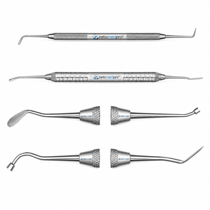 Instrument ergonomique de pose de composite dentaire en acier inoxydable, OEM Zetomed Pro, certifié CE, garantie à vie - Product Image 1