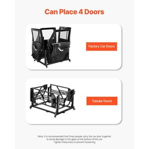 Cuscino in gomma ispessita per porta Jeep, portaoggetti mobile per 4 porte, robusto supporto per porta auto per serie J, portapacchi - Product Image 3