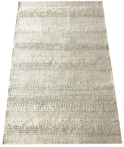 Direct Factory Luxury Indian Woolen Handwoven Eco Friendly <b>Flat</b> Pile Multi Textured Striped Thick <b>Rug</b> Indoor Use Modern Style - Product Image 5