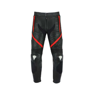 Combinaison de course moto en cuir professionnelle 2 pièces, équipement de moto avec protection homologuée CE, veste et pantalon en cuir - Product Image 1