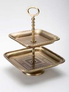 แท่นวางช็อกโกแลตโลหะหรูหราเคลือบทอง เหมาะสำหรับจัดแสดงขนมหวาน คัพเค้ก และช็อกโกแลตในงานต่างๆ - Product Image 5