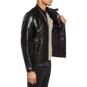 Chaqueta de Cuero de Moda para Hombre, Nueva Llegada, Alta Calidad, Mejor Diseño, Chaqueta de Cuero Personalizada para Invierno - Product Image 4